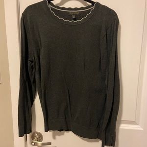 Banana Republic Scalloped neck sweater